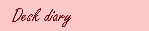Desk diary